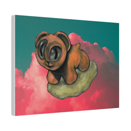 moonturtle.io bear cloud. Matte Canvas, Stretched, 0.75"